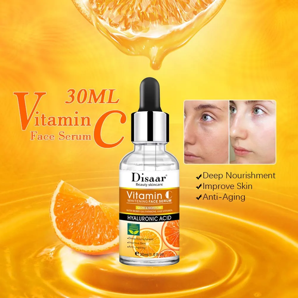 30ml Vitamin C Hyaluronic Acid Whitening Face Deep Moisturizing Serum Restores Hydration Brightness Lightens Spots Remove Acnes
30ml Vitamin C Hyaluronic Acid Whitening Face Deep Moisturizing Serum Restores Hydration Brightness Lightens Spots Remove Acnes