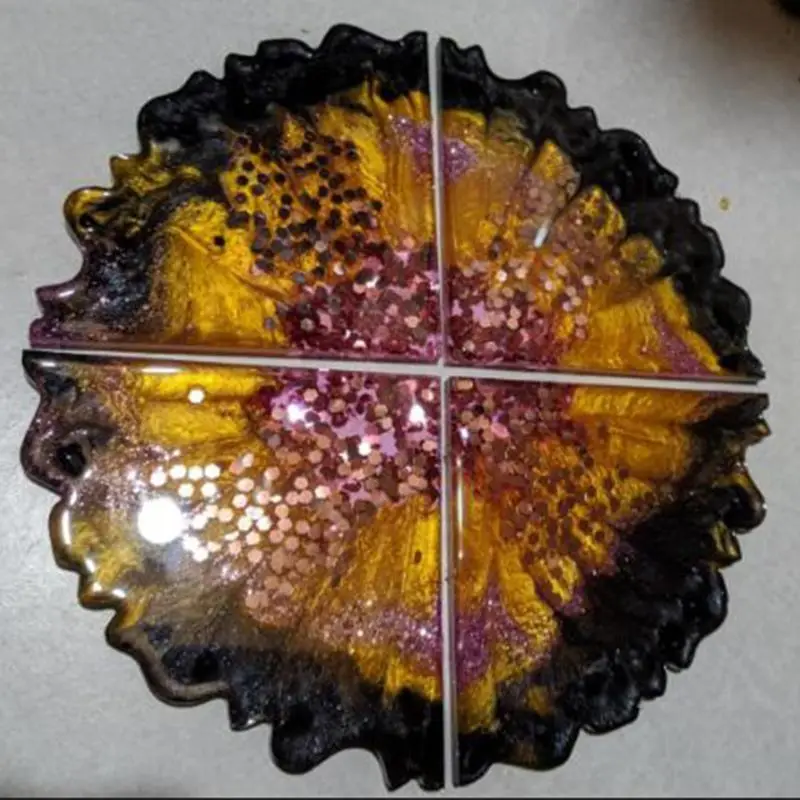 2 Pcs/Set Crystal Epoxy Resin Mold Coaster Casting Silicone Mould Handmade DIY Crafts Making Tool
2 Pcs/Set Crystal Epoxy Resin Mold Coaster Casting Silicone Mould Handmade DIY Crafts Making Tool