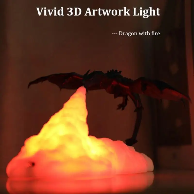 1pc ZYS-3D Print Fiery Dragon Lamp Home Decor USB Charging Night Light
1pc ZYS-3D Print Fiery Dragon Lamp Home Decor USB Charging Night Light