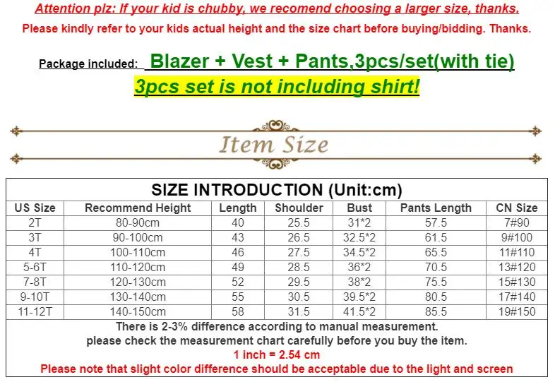 2-12Y Boys Formal Suits Kids Solid Wedding Blazer Vest Pants 3pcs Clothing Set Toddler Boys Birthday Party Piano Tuxedo Costume
2-12Y Boys Formal Suits Kids Solid Wedding Blazer Vest Pants 3pcs Clothing Set Toddler Boys Birthday Party Piano Tuxedo Costume