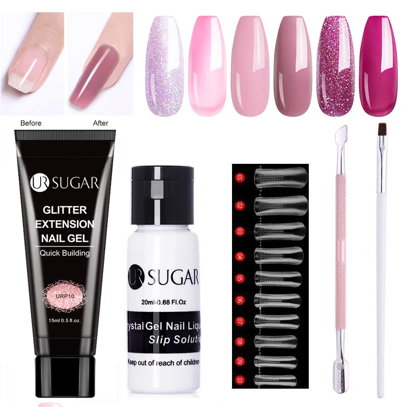 UR SUGAR Manicures Set for Nail Extension UV Gel Kit Extension Gel Soak off Quick Building Finger Extension Nails Gel Varnish
UR SUGAR Manicures Set for Nail Extension UV Gel Kit Extension Gel Soak off Quick Building Finger Extension Nails Gel Varnish