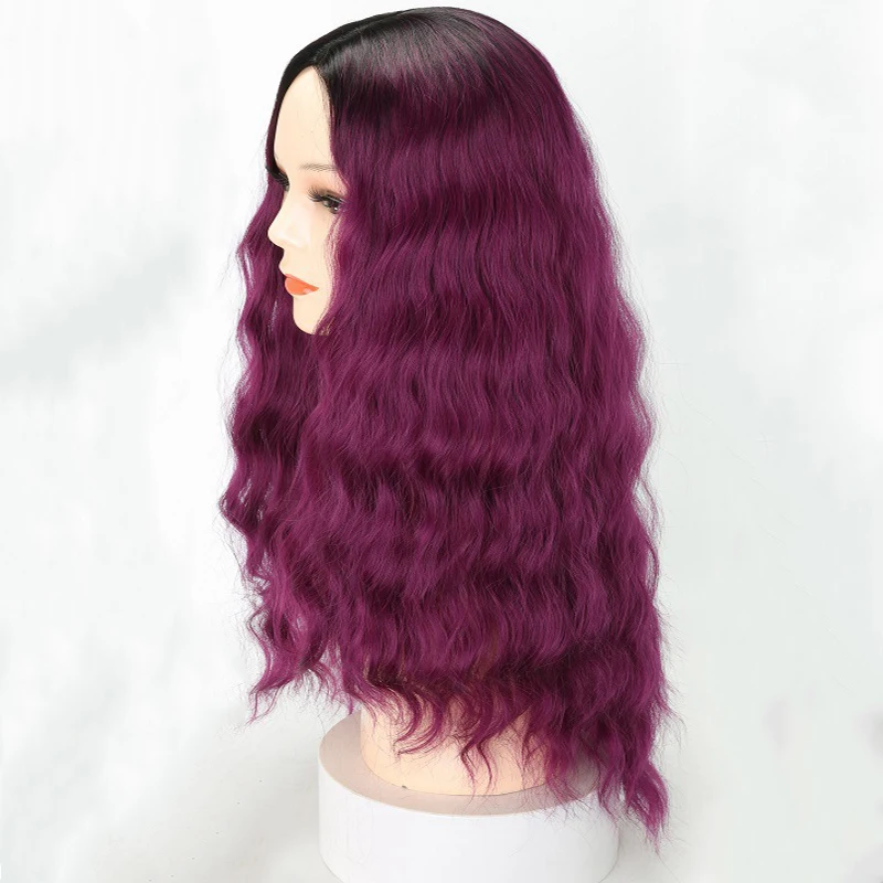 Purple Body Wave Wigs for Black Women Ombre Purple Water Wave Wig Middle Part 20 Inch Long Wavy Cosplay Wig Synthetic False Hair
Purple Body Wave Wigs for Black Women Ombre Purple Water Wave Wig Middle Part 20 Inch Long Wavy Cosplay Wig Synthetic False Hair