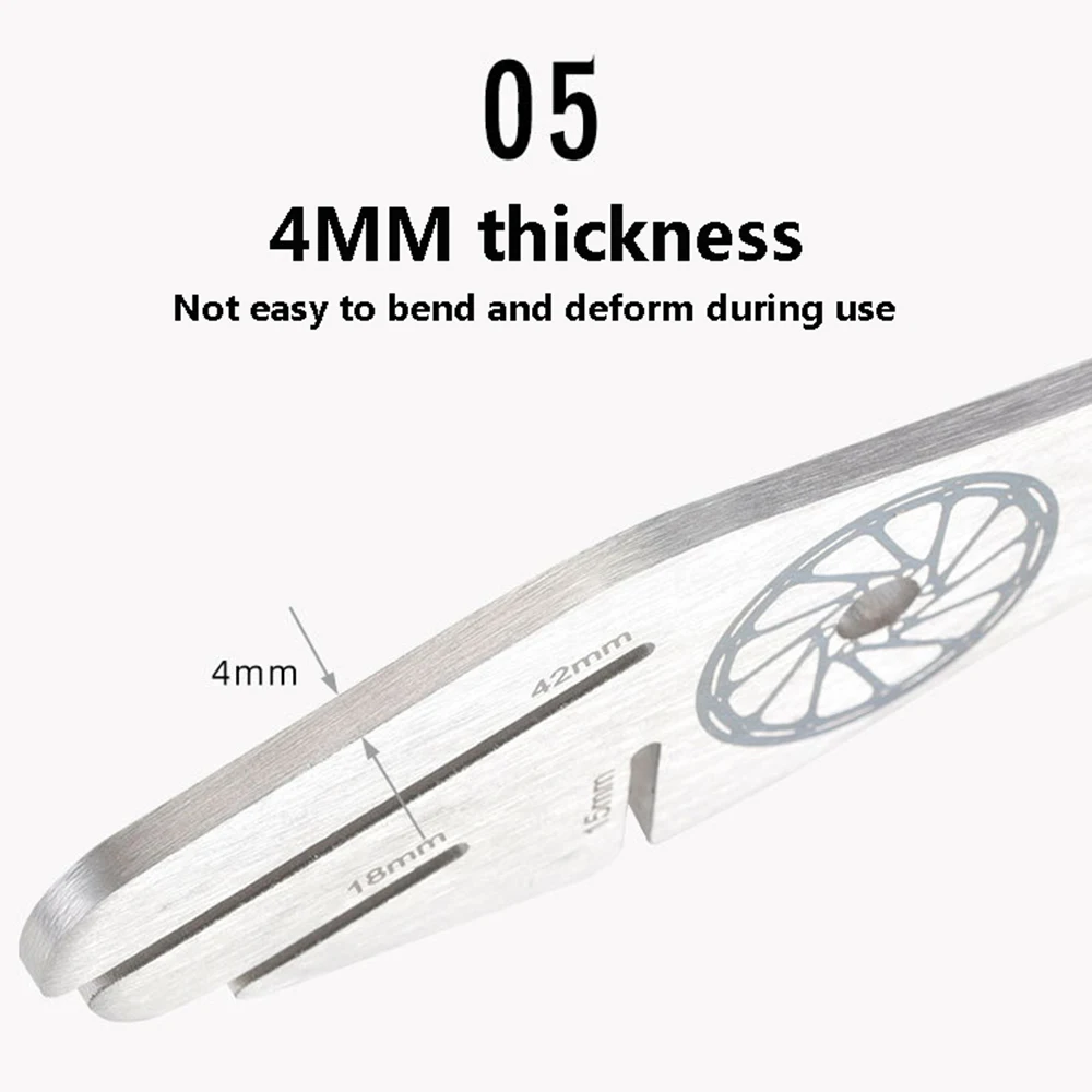 Bicycle brake disc repair tool wrench disc brake correction tool brake rotor adjustment stainless steel wrench rubber handle
Bicycle brake disc repair tool wrench disc brake correction tool brake rotor adjustment stainless steel wrench rubber handle
