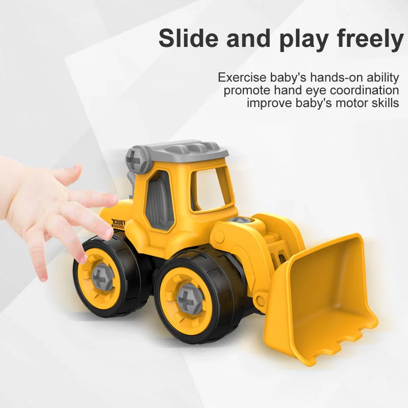 Boys Play with Detachable Nut Engineering Truck Excavator Bulldozer / Children DIY Engineering Vehicle Toy Gifts
Boys Play with Detachable Nut Engineering Truck Excavator Bulldozer / Children DIY Engineering Vehicle Toy Gifts