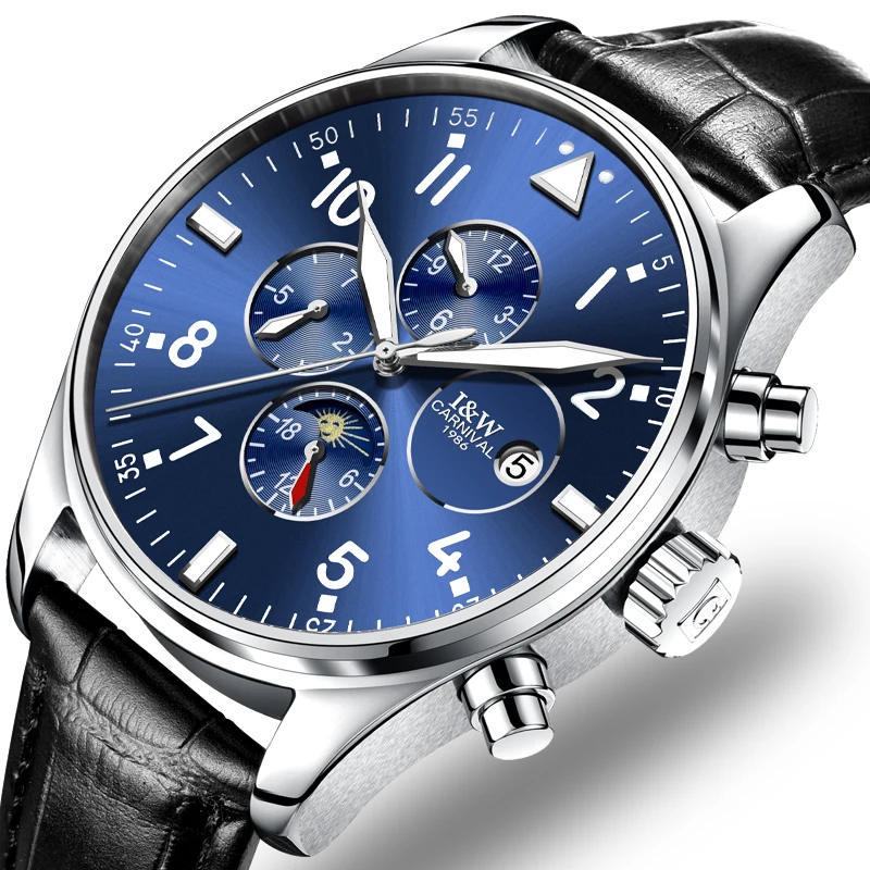 Carnival Top Brand Luxury Watches Men Automatic Mechanical Men Watch Sapphire reloj hombre Luminous relogio Wristwatch C8764G-4
Carnival Top Brand Luxury Watches Men Automatic Mechanical Men Watch Sapphire reloj hombre Luminous relogio Wristwatch C8764G-4