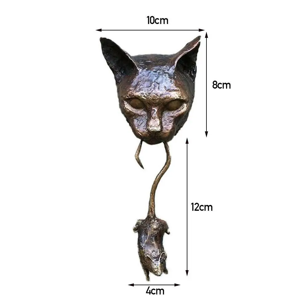 Cat And Mouse Door Knocker Or Wall Resin Ornament Rusty Cast Brown Pest Iron Pendant Repellent Statue Mouse Metal Y1Q7
Cat And Mouse Door Knocker Or Wall Resin Ornament Rusty Cast Brown Pest Iron Pendant Repellent Statue Mouse Metal Y1Q7