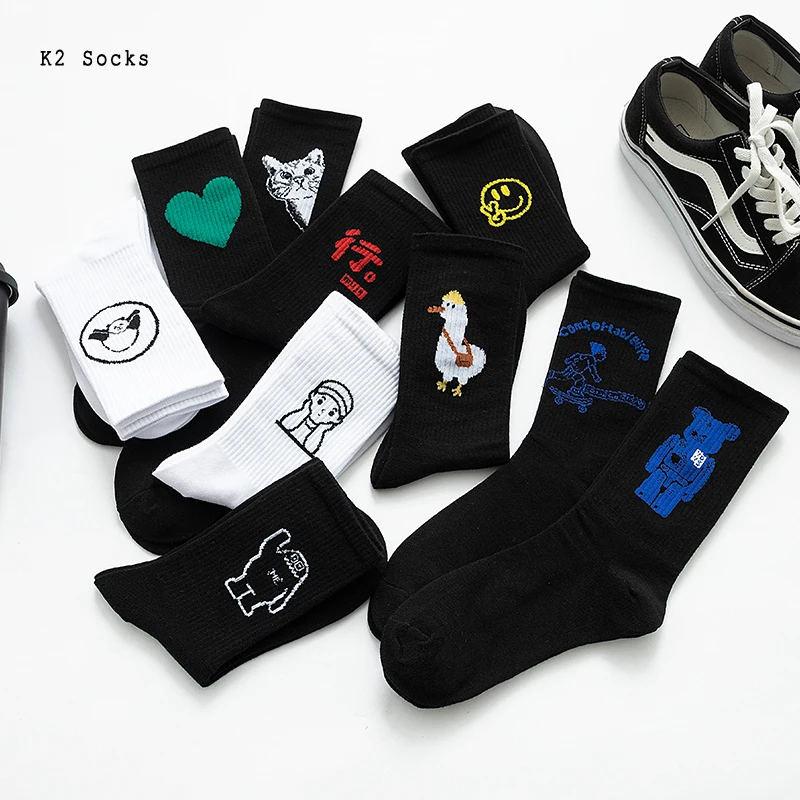 New Hip Hop Kawaii Original Cartoon Socks Long Cotton Harajuku Funny Chinese White Printed Fashion Streetwear Men Women Socks
New Hip Hop Kawaii Original Cartoon Socks Long Cotton Harajuku Funny Chinese White Printed Fashion Streetwear Men Women Socks