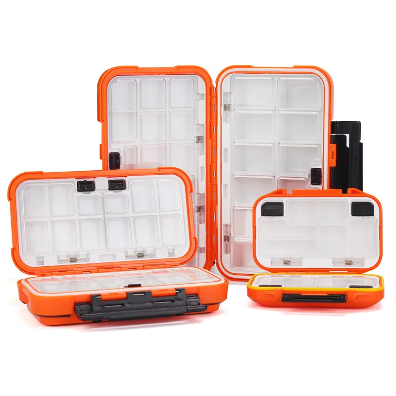 Waterproof Fishing Tackle Boxes S/M/L Orange Fishing Hooks Lures Jigs Lead Sinker Storage Boxes with Compartments Fishing Goods
Waterproof Fishing Tackle Boxes S/M/L Orange Fishing Hooks Lures Jigs Lead Sinker Storage Boxes with Compartments Fishing Goods
