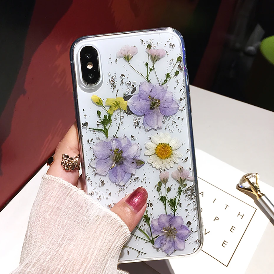 Qianliyao Dried Flower Silver foil Clear Phone Case For Samsung Galaxy S21 S20 FE S10 S9 Plus Note 10 Pro Case Soft Floral Cover
Qianliyao Dried Flower Silver foil Clear Phone Case For Samsung Galaxy S21 S20 FE S10 S9 Plus Note 10 Pro Case Soft Floral Cover