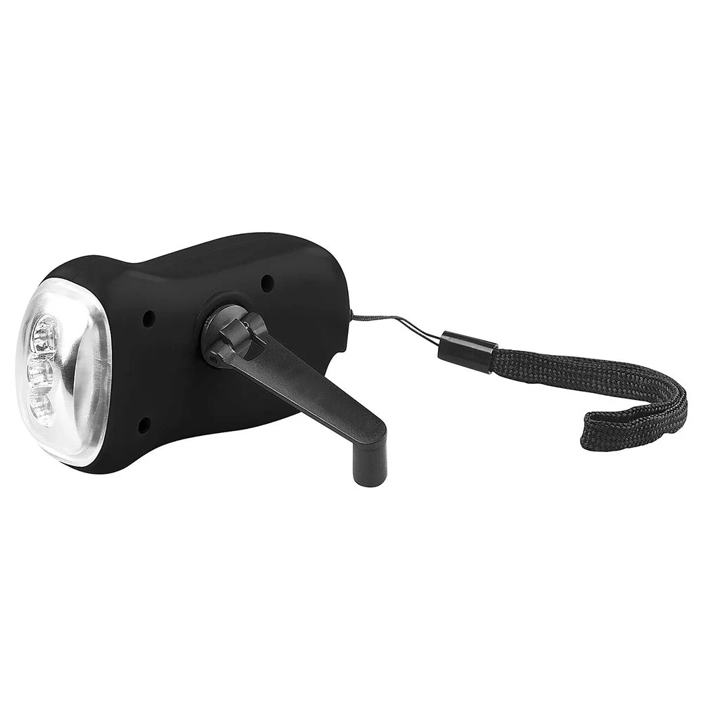 Mini Flashlight Portable Hand Crank Dynamo LED Solar Powered Camping Torch | Лампы и освещение