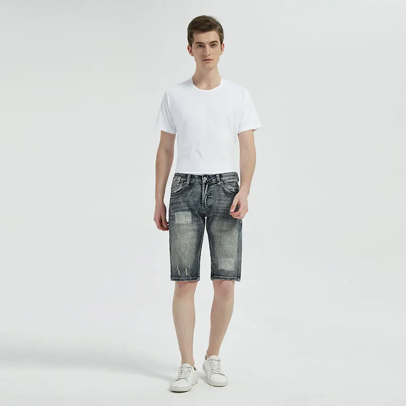 European American Fashion Men Jeans Retro Blue Gray Distressed Wash Scratch Ripped Short Jeans Men Vintage Designer Denim Shorts
European American Fashion Men Jeans Retro Blue Gray Distressed Wash Scratch Ripped Short Jeans Men Vintage Designer Denim Shorts
