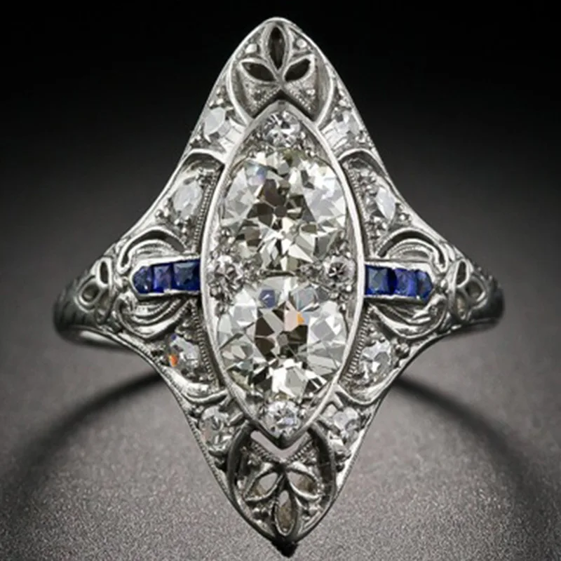 Classic Big Geometric Crystal Rhinestone Ladies Ring Silver Color Zircon for Women Party Wedding Engagement Jewelry
Classic Big Geometric Crystal Rhinestone Ladies Ring Silver Color Zircon for Women Party Wedding Engagement Jewelry
