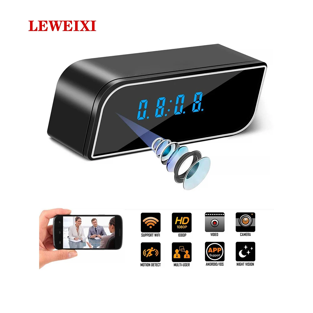 Беспроводная мини-камера 1080P с Wi-Fi, тайный мониторинг часов, инфракрасная камера с функцией ночного видения, удаленный мониторинг, мини-дома...
Беспроводная мини-камера 1080P с Wi-Fi, тайный мониторинг часов, инфракрасная камера с функцией ночного видения, удаленный мониторинг, мини-дома...