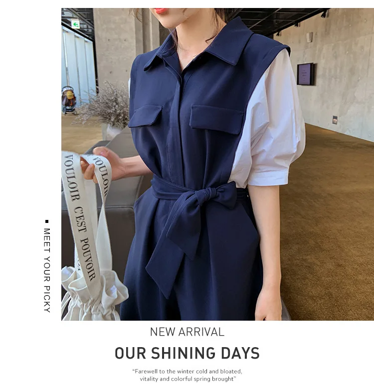 Summer Jumpsuits Women Fashion Splice Slim Casual Bandage Overalls Office Lady Elegant Straight One Piece Pants Sets Jump Suits
Summer Jumpsuits Women Fashion Splice Slim Casual Bandage Overalls Office Lady Elegant Straight One Piece Pants Sets Jump Suits