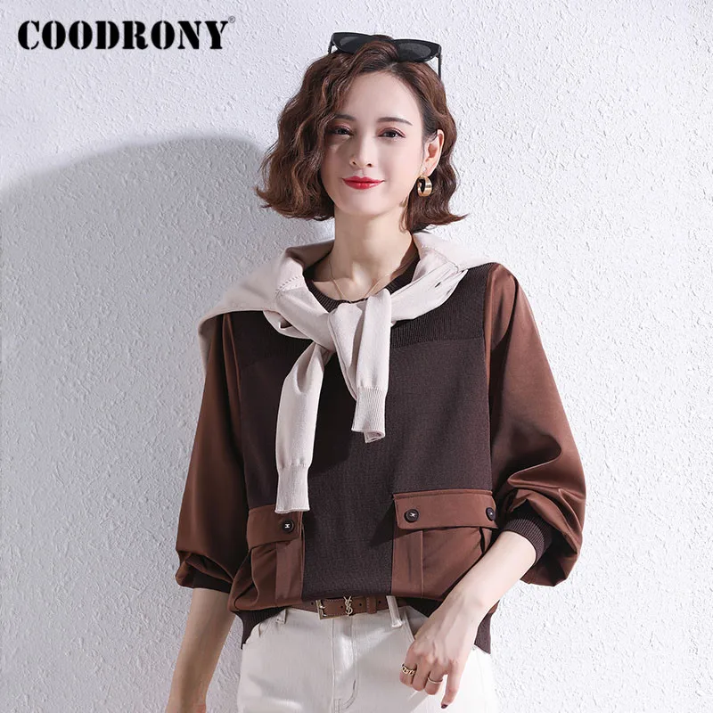 COODRONY Brand Streetwear Fashion Casual Female Knitted Jumpers Spring Autumn Women‘s Slim Soft Sweaters With Pocket W1383
COODRONY Brand Streetwear Fashion Casual Female Knitted Jumpers Spring Autumn Women‘s Slim Soft Sweaters With Pocket W1383