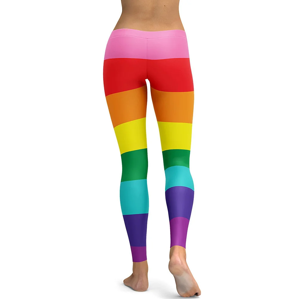 Seamless Fitness Women Leggings Fashion Patchwork rainbow Print High Waist Elastic Push Up Ankle Length Polyester Leggings
Seamless Fitness Women Leggings Fashion Patchwork rainbow Print High Waist Elastic Push Up Ankle Length Polyester Leggings