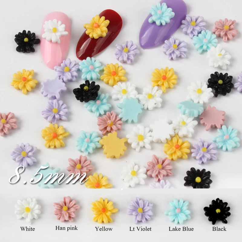8,5 MM смолы подражать Дейзи 100 шт./упак. 3D ногтей Стразы DIY модного маникюра аксессуары для телефонов
8,5 MM смолы подражать Дейзи 100 шт./упак. 3D ногтей Стразы DIY модного маникюра аксессуары для телефонов
