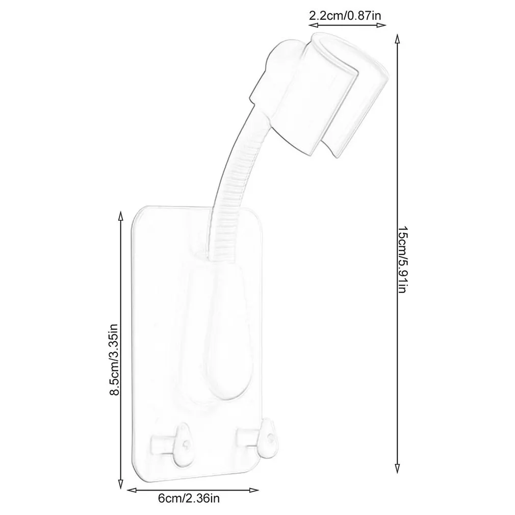 360 Shower Head Holder Adjustable Self-Adhesive Showerhead Bracket Wall Mount With 2 Hooks Stand SPA Bathroom Universal ABS 1pc
360 Shower Head Holder Adjustable Self-Adhesive Showerhead Bracket Wall Mount With 2 Hooks Stand SPA Bathroom Universal ABS 1pc