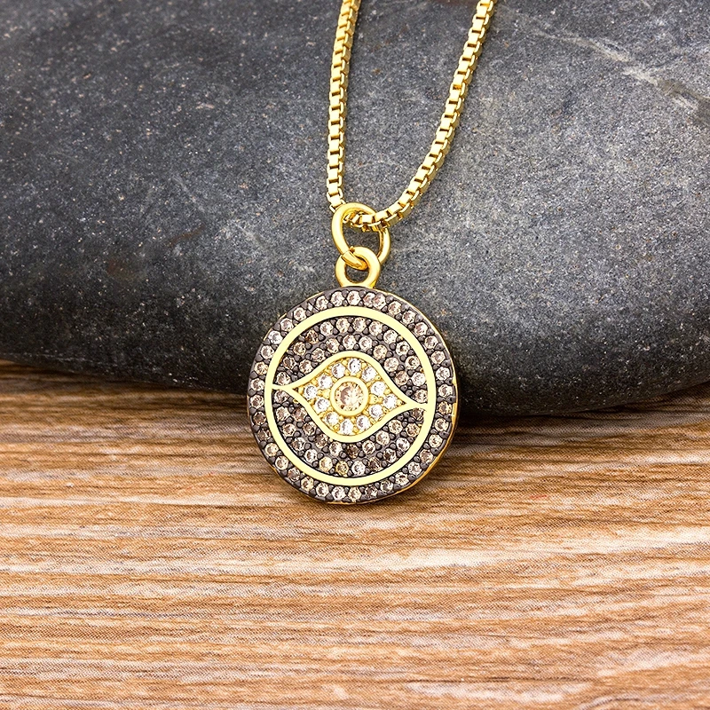 Nidin Fashion Evil Eye Pendant Crystal Copper Cubic Zirconia Turkish Lucky Eye Zircon Necklace Statement Party Gift Jewelry
Nidin Fashion Evil Eye Pendant Crystal Copper Cubic Zirconia Turkish Lucky Eye Zircon Necklace Statement Party Gift Jewelry