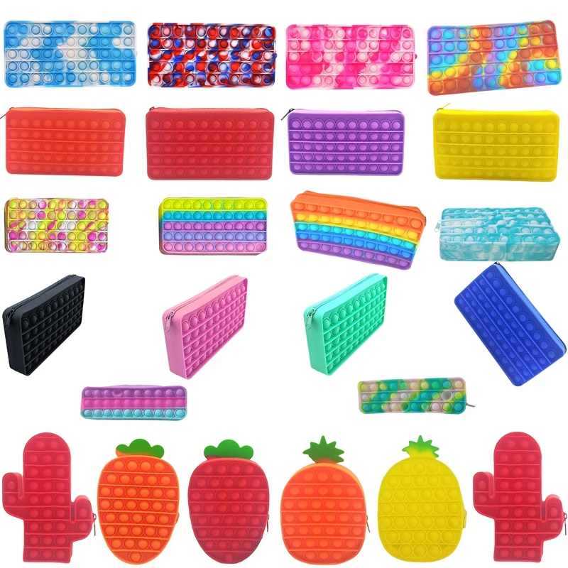 Pencil Case Simple Dimple Sensory Silicone Bubble Stationery Storage Bag Children Anti Stress Figet Toys симпл димпл Fidget Toys
Pencil Case Simple Dimple Sensory Silicone Bubble Stationery Storage Bag Children Anti Stress Figet Toys симпл димпл Fidget Toys