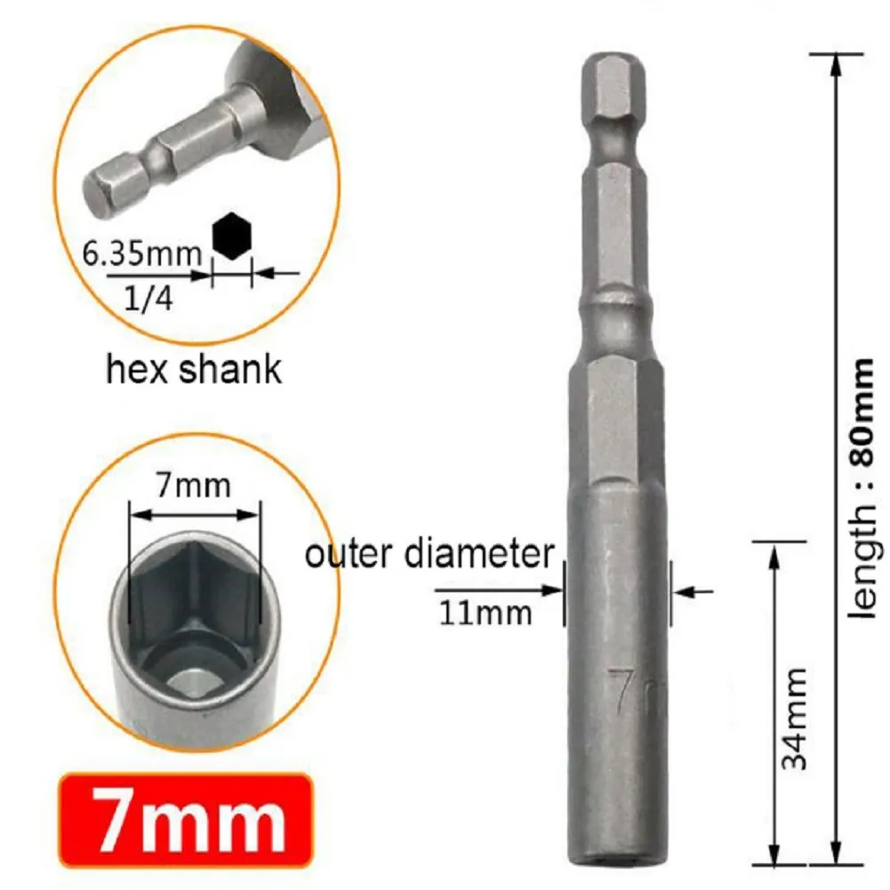 1PCS Drill Bits 80mm Length 1/4\" Hex Drive Magnetic Socket Impact Nut Bolt Drill BitsExtender Hand Adjustment Tool
1PCS Drill Bits 80mm Length 1/4\" Hex Drive Magnetic Socket Impact Nut Bolt Drill BitsExtender Hand Adjustment Tool