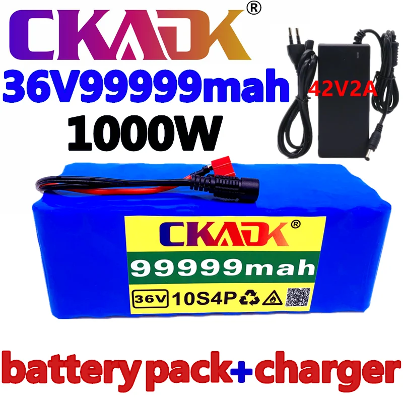 NEW 100% original 10S4P 36V battery 99.999Ah battery pack 1000W battery 42V 99999mAh Ebike electric bicycle with BMS +charger 
NEW 100% original 10S4P 36V battery 99.999Ah battery pack 1000W battery 42V 99999mAh Ebike electric bicycle with BMS +charger