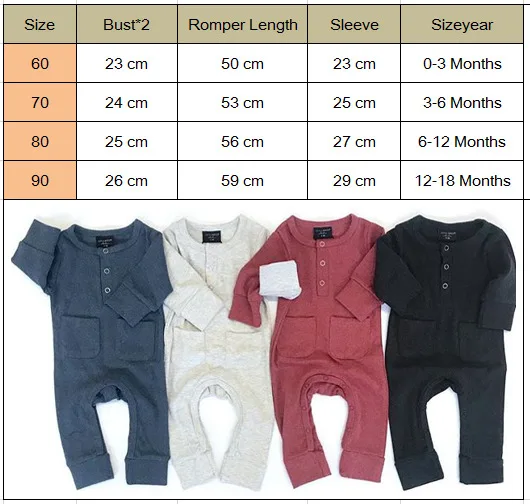 Autumn Winter Baby Kids Boys Infant Long Sleeve Romper Jumpsuit Cotton Clothes Outfit Set 0-24M |