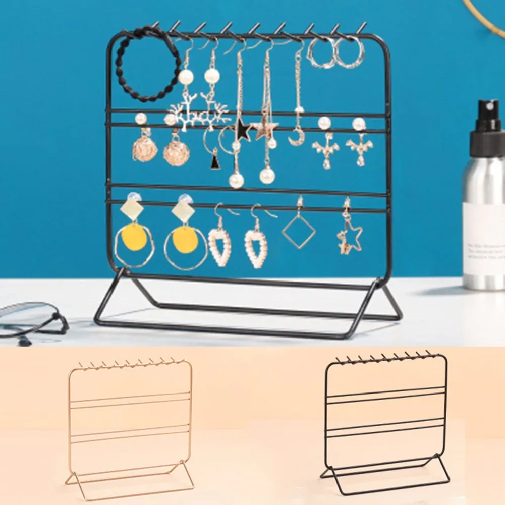 1 X Jewelry Rack Geometric Wrought Iron Jewelry Rack Earrings Necklace Storage Rack Display Rack 20.5*9.5*20cm
1 X Jewelry Rack Geometric Wrought Iron Jewelry Rack Earrings Necklace Storage Rack Display Rack 20.5*9.5*20cm