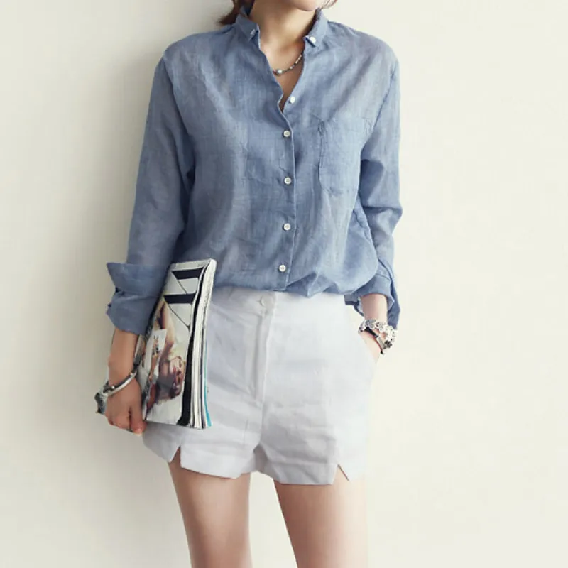 Женские рубашки новые свободные большие размеры льняные с длинным рукавом Женские рубашки офисные женские рубашки
Женские рубашки новые свободные большие размеры льняные с длинным рукавом Женские рубашки офисные женские рубашки