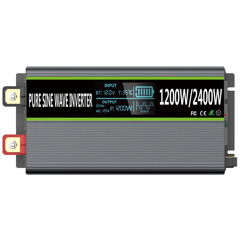 12v 24v 120v 240v 1200w 2400 Вт пик Чистая синусоида Инвертор солнечной энергии
12v 24v 120v 240v 1200w 2400 Вт пик Чистая синусоида Инвертор солнечной энергии