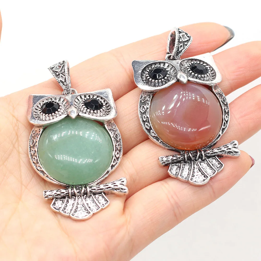 New Style Natural Stone Alloy Pendant Owl-Shaped Charms For Jewelry Making DIY Necklace Anklet Accessory
New Style Natural Stone Alloy Pendant Owl-Shaped Charms For Jewelry Making DIY Necklace Anklet Accessory