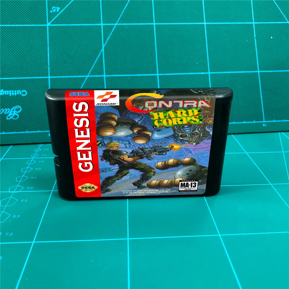 Contra The Hard Corps на английском 16 бит MD игровой Картридж для консоли MegaDrive Genesis|Запасные