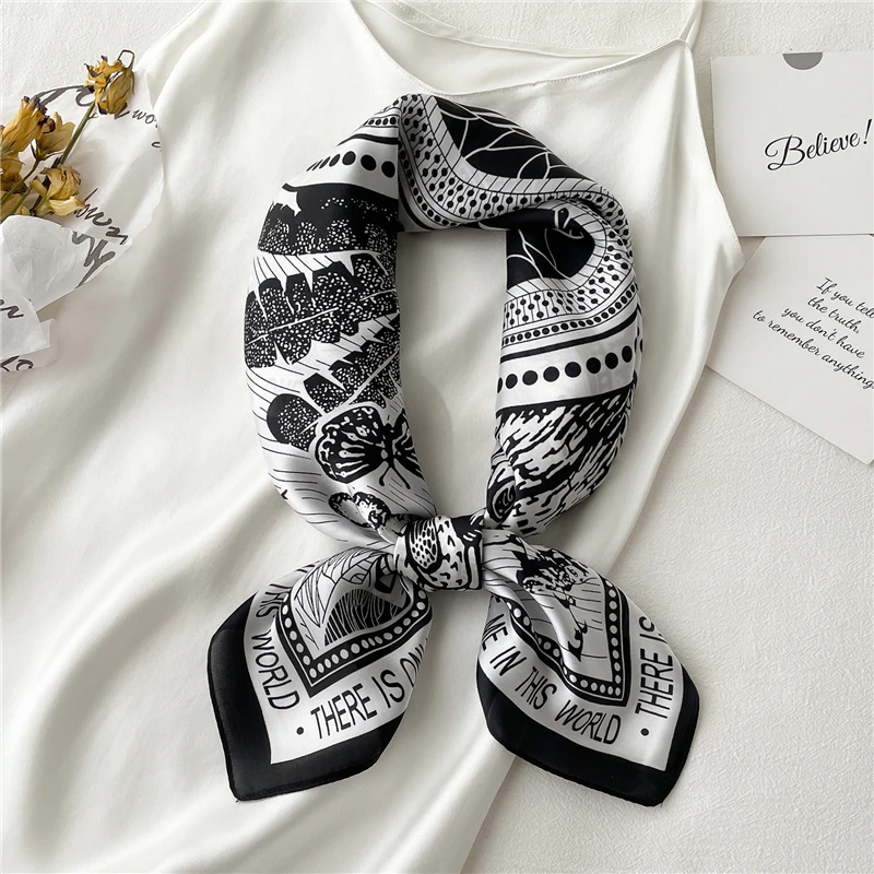 Luxury Satin Silk Hair Scarf for Women Design Headband Neckerchief Female Hairbands Hand Bag Wrist Shawl Wraps Lady Foulard 2021
Luxury Satin Silk Hair Scarf for Women Design Headband Neckerchief Female Hairbands Hand Bag Wrist Shawl Wraps Lady Foulard 2021