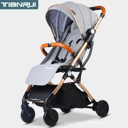 

Babyfond 5.8KG Light Stroller Gold Frame Car Portable Carriage Umbrella Children Wagon Newborn Travelling Pram On Plane Gifts