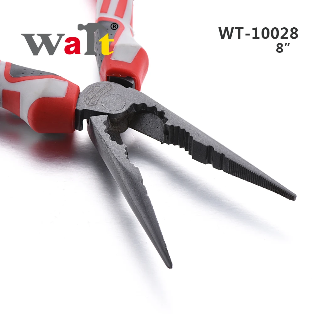 WAIT 8" Long nose plier High Leverage Chain Nose Pliers Electrical Heavy Duty Crimping Stripping Cable Wire Cutting Radio Pliers
WAIT 8" Long nose plier High Leverage Chain Nose Pliers Electrical Heavy Duty Crimping Stripping Cable Wire Cutting Radio Pliers