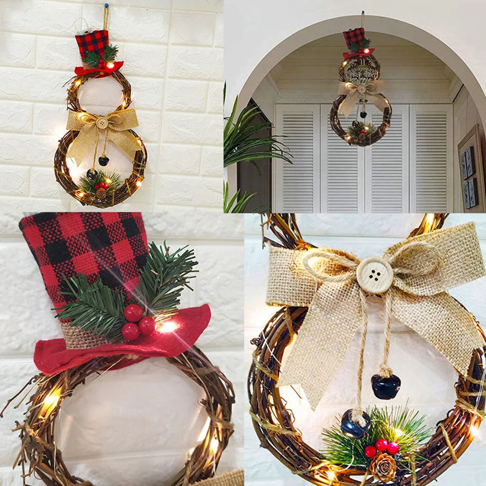 Merry Christmas LED Christmas Wreath Home Decorative Door Wreath Ornament Garland Festival Decoration
Merry Christmas LED Christmas Wreath Home Decorative Door Wreath Ornament Garland Festival Decoration