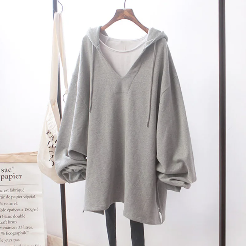 Spring Autumn Clothes Women Hoodies Thin Solid Casual Pullover V-Neck Loose Basic Tops Long Sleeve Fashion Sweatshirt Sudadera
Spring Autumn Clothes Women Hoodies Thin Solid Casual Pullover V-Neck Loose Basic Tops Long Sleeve Fashion Sweatshirt Sudadera