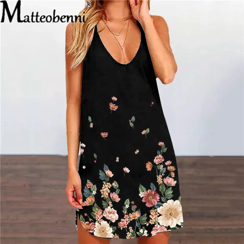 Vintage Boho Dress Women Summer Sexy Sleeveless Back Hollow Beach Floral Printed Short Mini Dress Summer Plus Size A-Line Dress
Vintage Boho Dress Women Summer Sexy Sleeveless Back Hollow Beach Floral Printed Short Mini Dress Summer Plus Size A-Line Dress