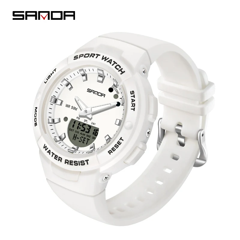 

SANDA Fashion Sport Military Women's Watches 50M Waterproof Multifunction Quartz Watch For Female Clock Relogio Feminino 6005