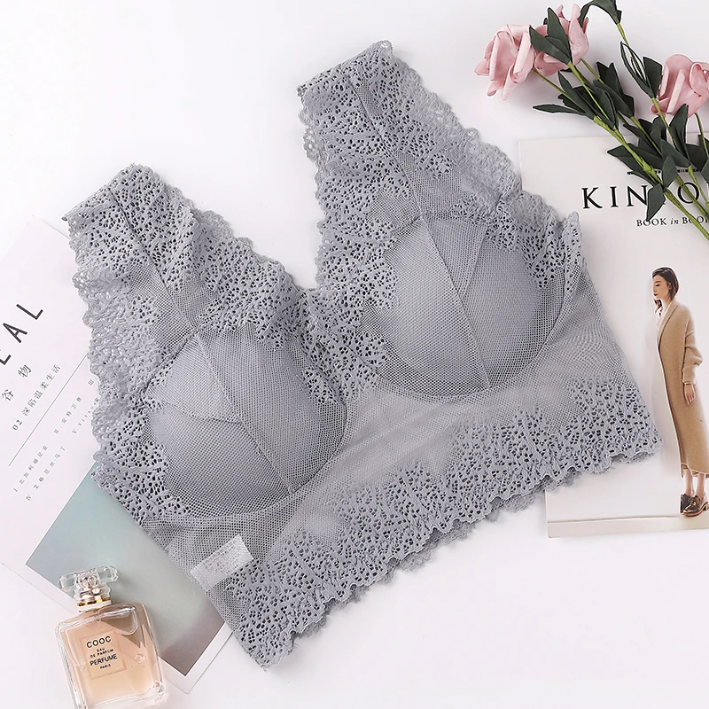 Sexy Bras Women Hoolow Mesh Seamless Push Up Lingerie Translucent Wide Straps Lace Trim Wireless Comfort Bralette Underwear
Sexy Bras Women Hoolow Mesh Seamless Push Up Lingerie Translucent Wide Straps Lace Trim Wireless Comfort Bralette Underwear