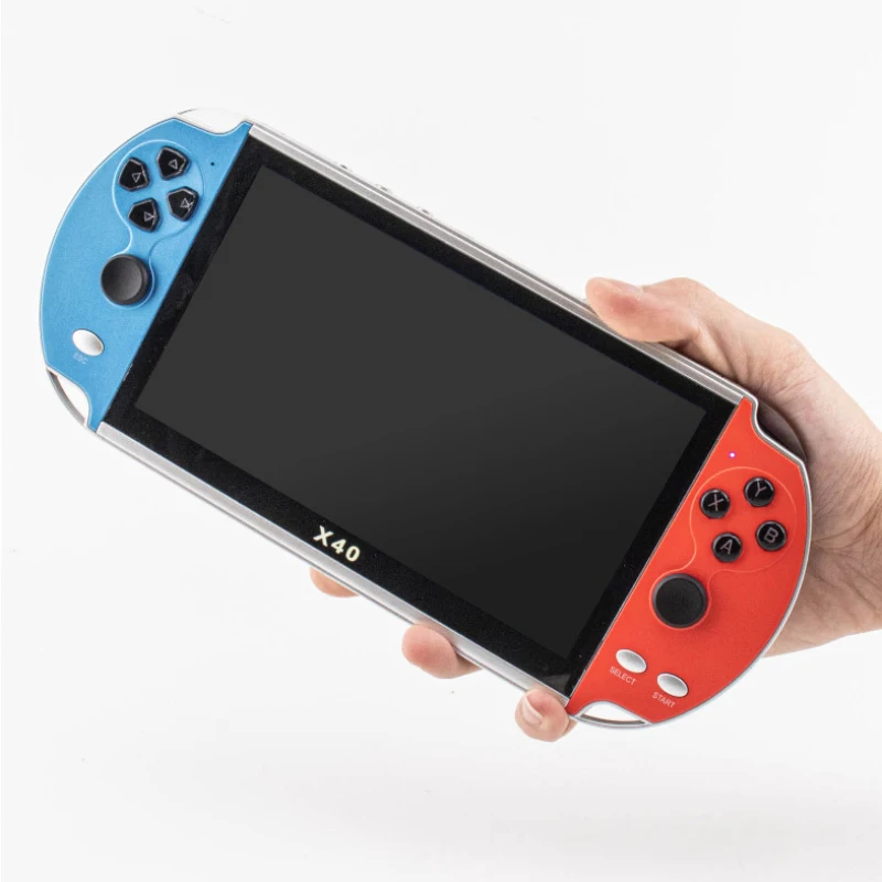 Игровая консоль X40 с ЖК-экраном 7,1 дюйма, портативная игровая Ретро консоль, видео, MP4 плеер, TF карта для GBA / NES 3000 игр
Игровая консоль X40 с ЖК-экраном 7,1 дюйма, портативная игровая Ретро консоль, видео, MP4 плеер, TF карта для GBA / NES 3000 игр