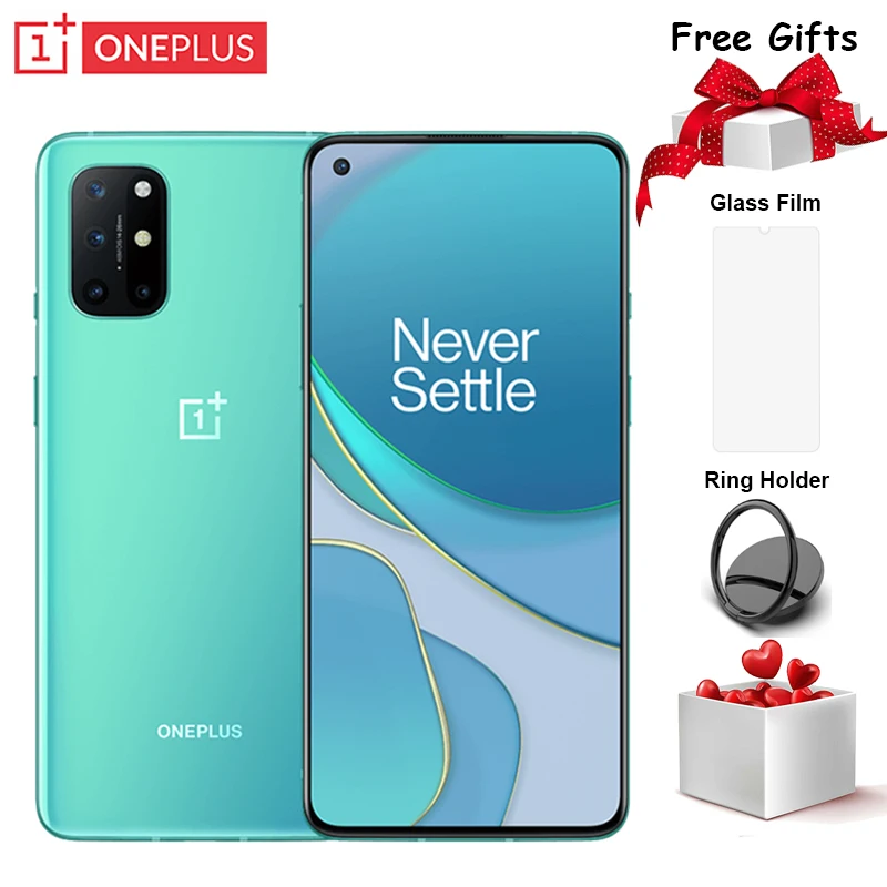 Original OnePlus 8T 5G Mobile Phone 6.55" 120Hz AMOLED Fluid Screen 8G 128G Snapdragon 865 Android 11 48MP Quad Cams Smartphone
Original OnePlus 8T 5G Mobile Phone 6.55" 120Hz AMOLED Fluid Screen 8G 128G Snapdragon 865 Android 11 48MP Quad Cams Smartphone