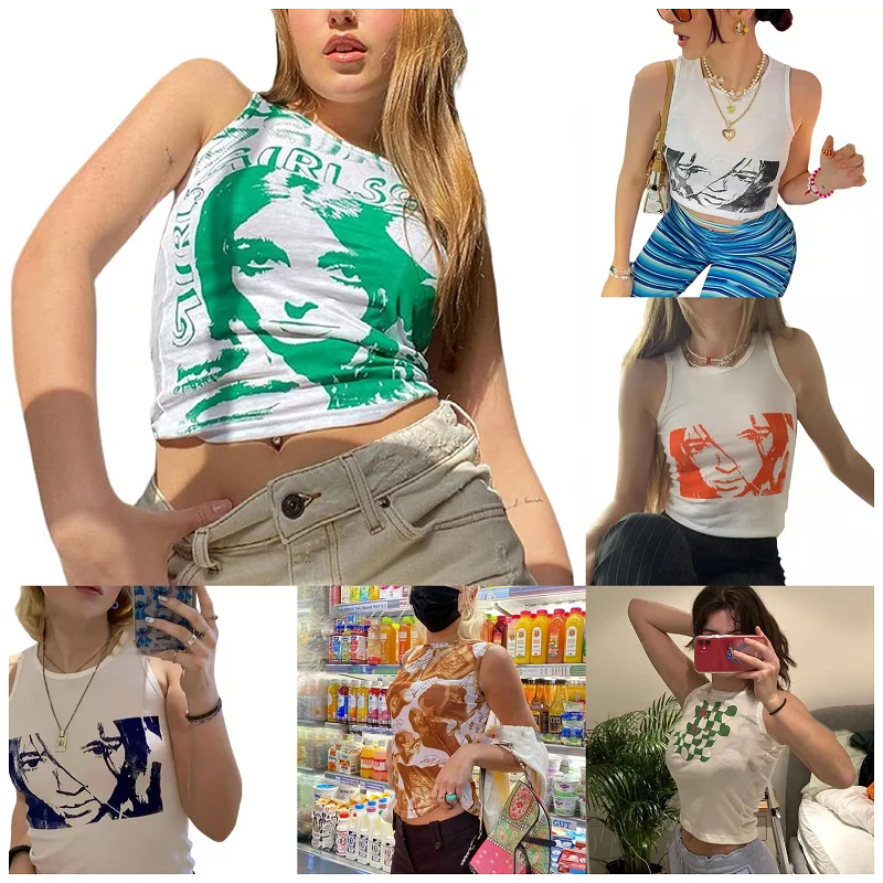 Slim T-Shirts Blouses Top and Round Collar Women's Clothing 2021 New Summer Shirt Vest Woman Head Print Y2K Plus Size Tee
Slim T-Shirts Blouses Top and Round Collar Women's Clothing 2021 New Summer Shirt Vest Woman Head Print Y2K Plus Size Tee