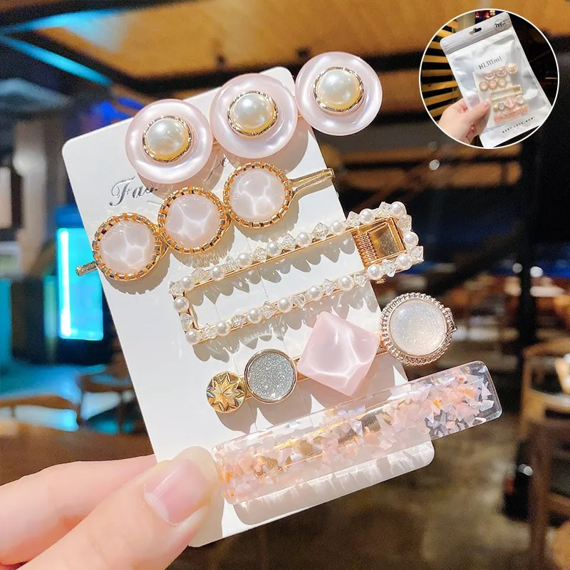 ncmama 5pcs/set Pearl Hair Clip Barrettes Beaded Geometric Hairgrips Women Hair Accessories Girls Jewelry Fashion Hair Pins
ncmama 5pcs/set Pearl Hair Clip Barrettes Beaded Geometric Hairgrips Women Hair Accessories Girls Jewelry Fashion Hair Pins