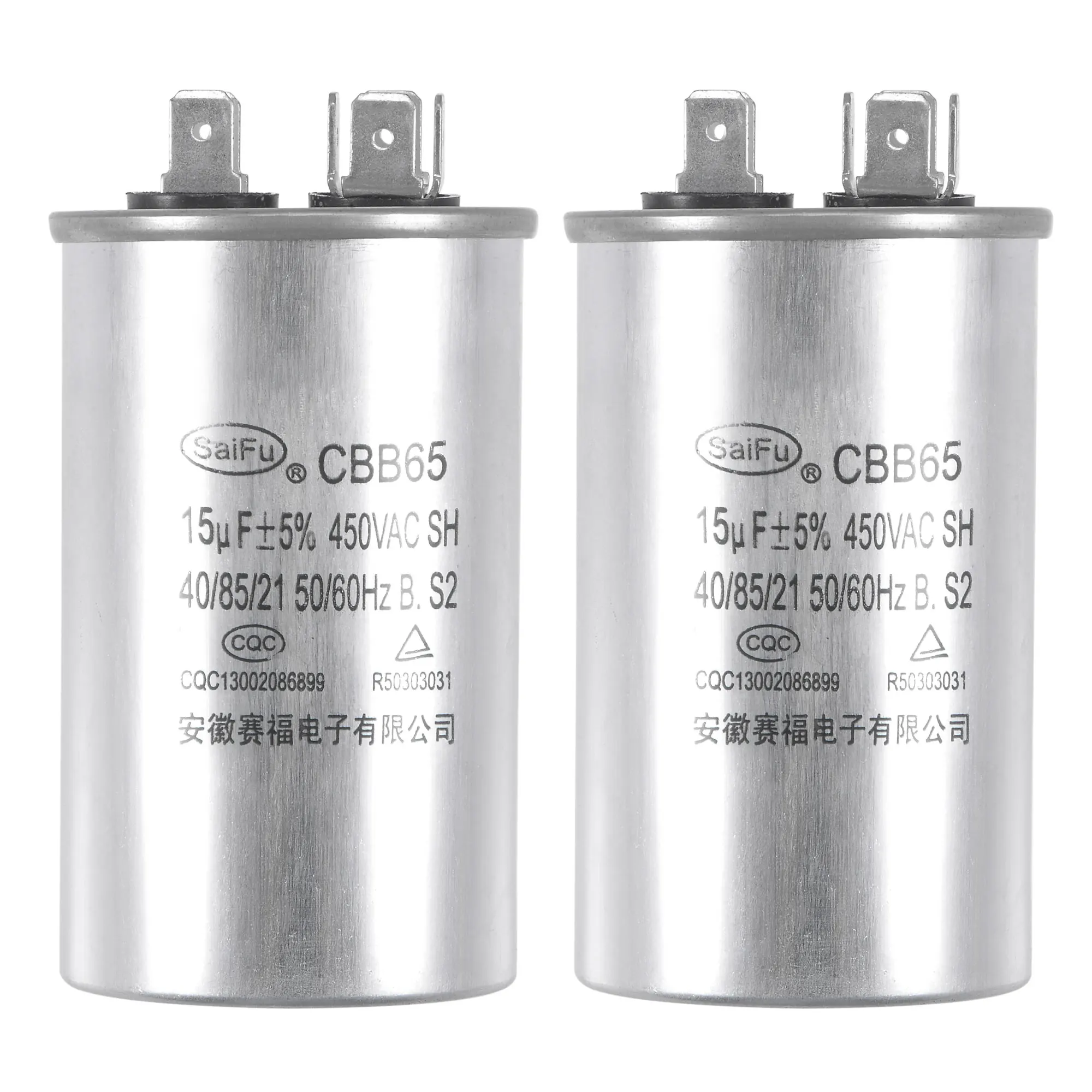 Uxcell Run Capacitor Round CBB65 15uF 450V AC with Terminal for Air Conditioner 2 Pcs
Uxcell Run Capacitor Round CBB65 15uF 450V AC with Terminal for Air Conditioner 2 Pcs