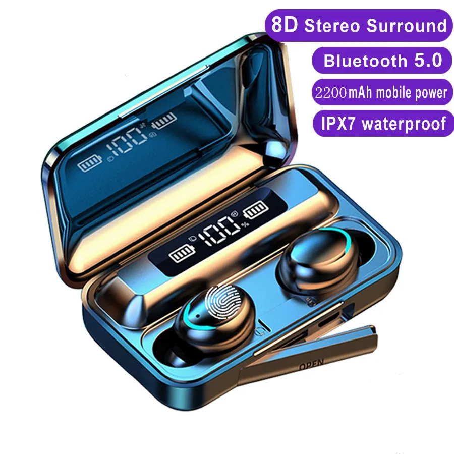 Wireless Headphones Mini Bluetooth 5.0 Earphones Stereo Headset Sport Earbuds With Microphone Charging Box For Mobile Phone
Wireless Headphones Mini Bluetooth 5.0 Earphones Stereo Headset Sport Earbuds With Microphone Charging Box For Mobile Phone