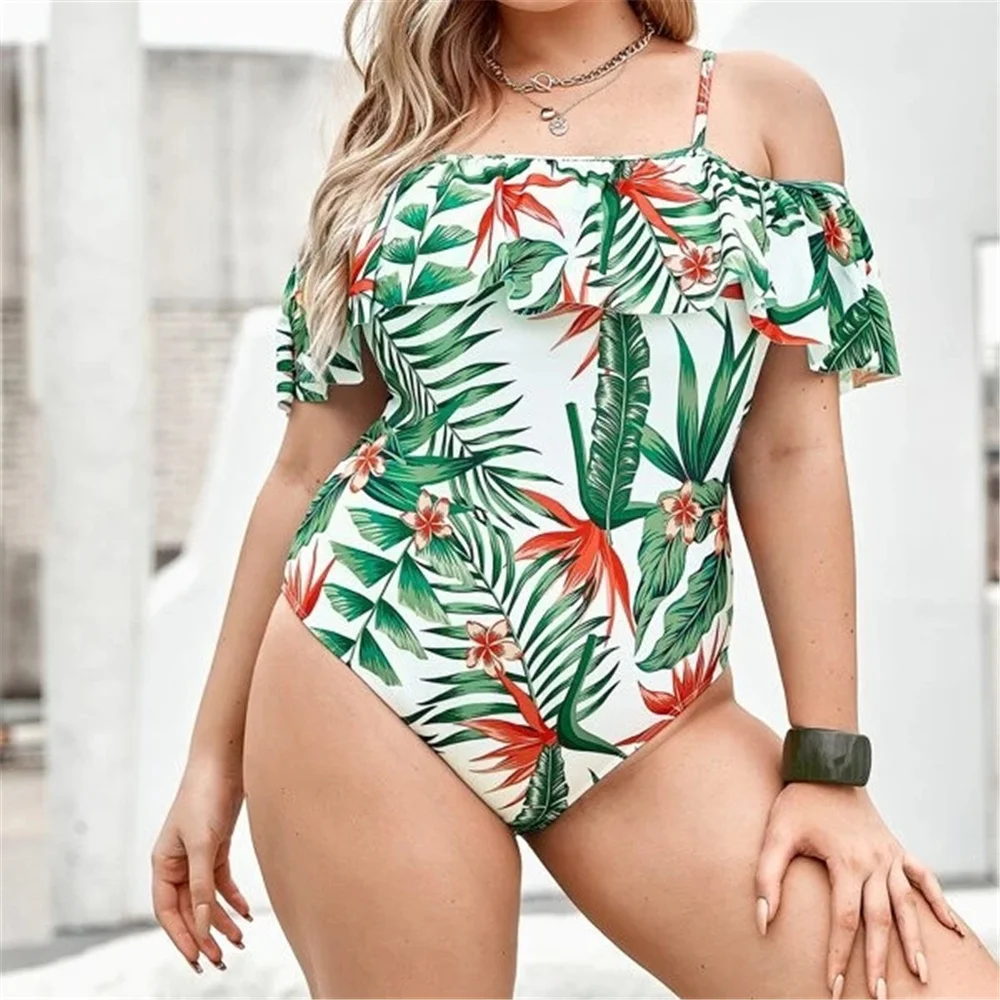 Bohemia Style Plus Size Young Girls Swimsuit Green Print Occident Bigger Woman Mother Show Thin One-Piece Sling Belt Swimwear
Bohemia Style Plus Size Young Girls Swimsuit Green Print Occident Bigger Woman Mother Show Thin One-Piece Sling Belt Swimwear