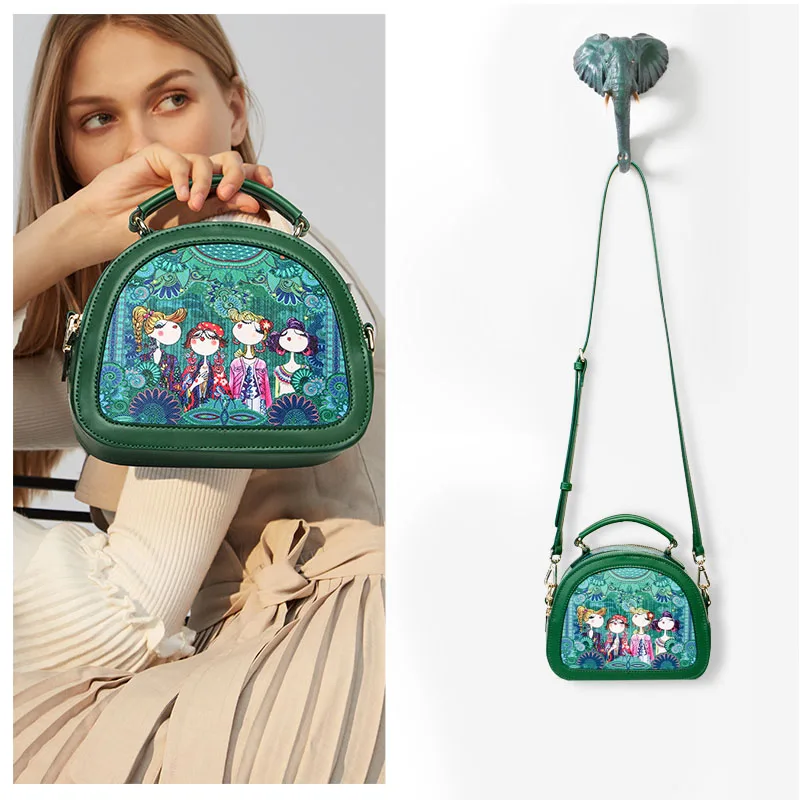 Fashion printed handbag wide shoulder strap women's bag Single Shoulder Messenger Bag
Fashion printed handbag wide shoulder strap women's bag Single Shoulder Messenger Bag