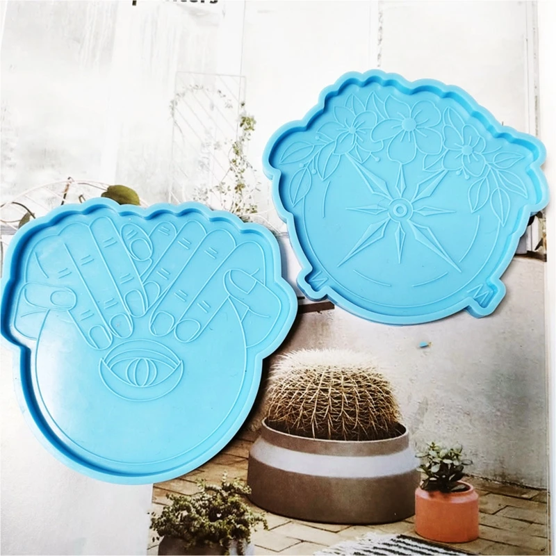Coaster Epoxy Resin Mold Creative Flower/Hands Coaster Mold Coffee Cup Pad Silicone Mold for Table Home DIY Decorations T8DE
Coaster Epoxy Resin Mold Creative Flower/Hands Coaster Mold Coffee Cup Pad Silicone Mold for Table Home DIY Decorations T8DE