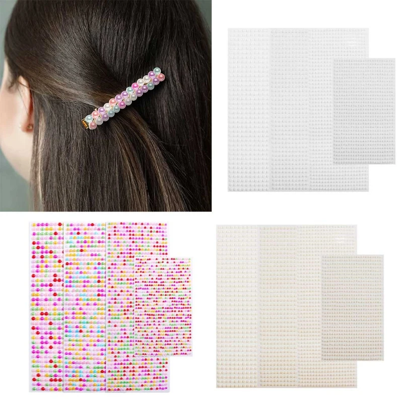 2800 Pieces Pearl Stickers 4 Size Self Adhesive Pearl Stickers White Flat Back Pearls Stickers for Face Beauty Makeup
2800 Pieces Pearl Stickers 4 Size Self Adhesive Pearl Stickers White Flat Back Pearls Stickers for Face Beauty Makeup